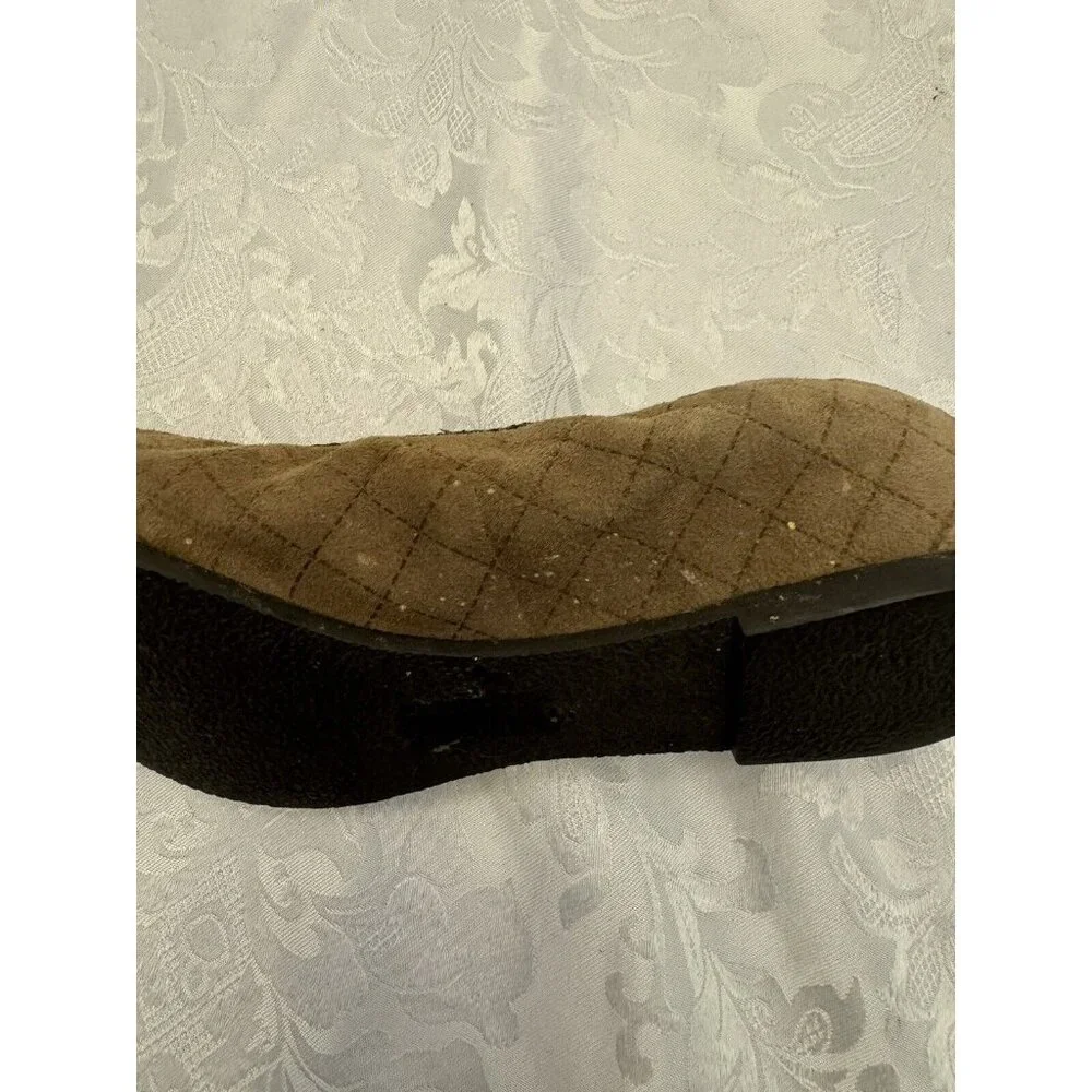 Munro Size 9M Brown Quilted Ballet Flats‎ Comfort Shoes